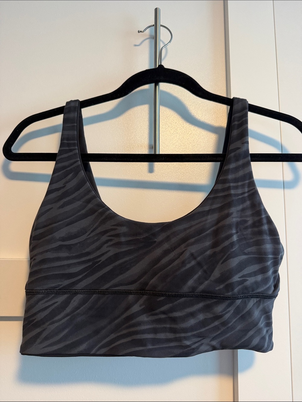 lululemon athletica Black Zebra-Print Sports Bralette